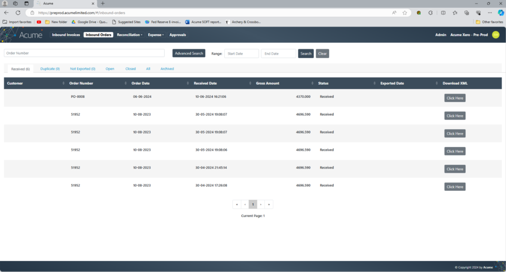 At a glance See orders that have arrived for processing. Click to view